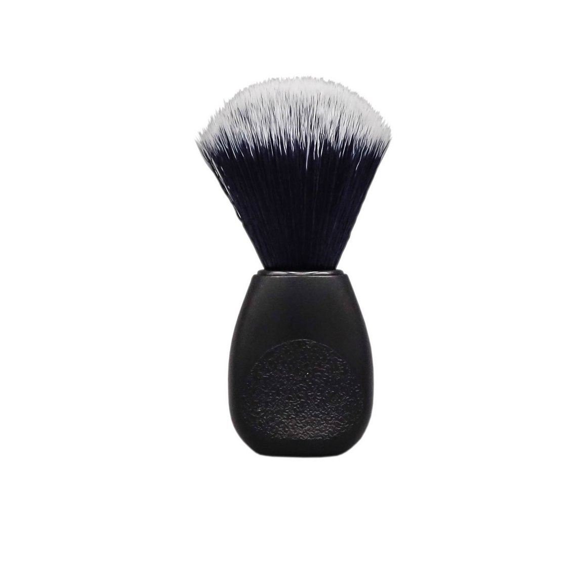 Shaving brush vegan synthetic fiber black handle