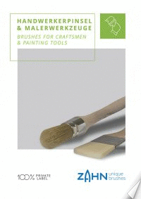 Catalogue paint brushes for craftsmen