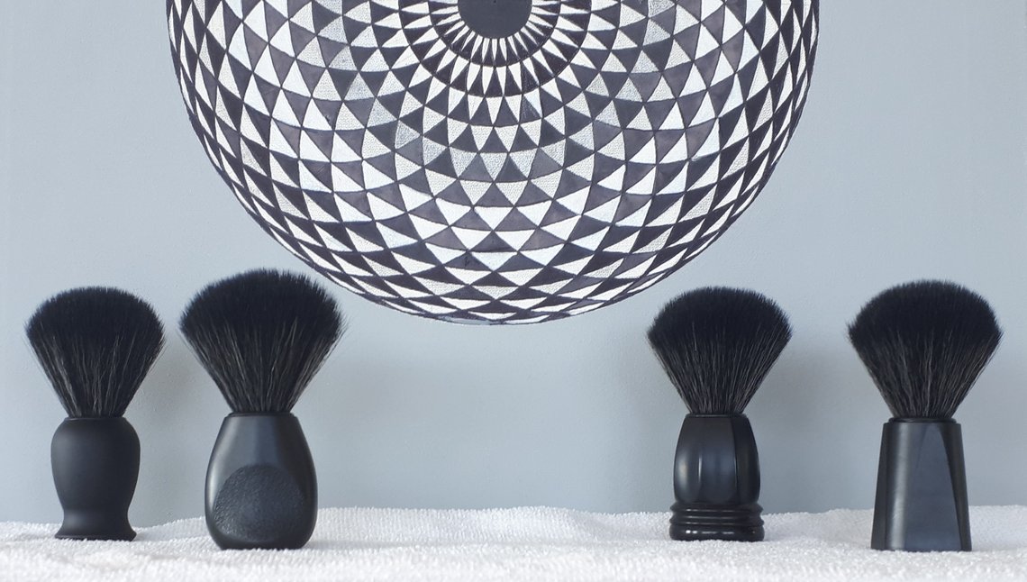 Shaving brushes ALL BLACK