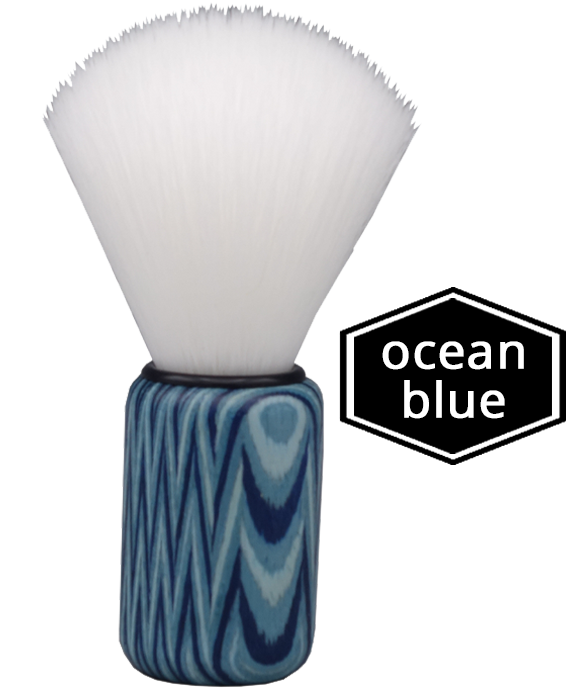 Damen-Rasierpinsel Schichtholz Ocean blue