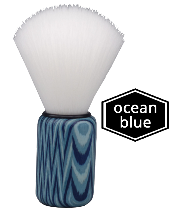 Damen-Rasierpinsel Schichtholz Ocean blue